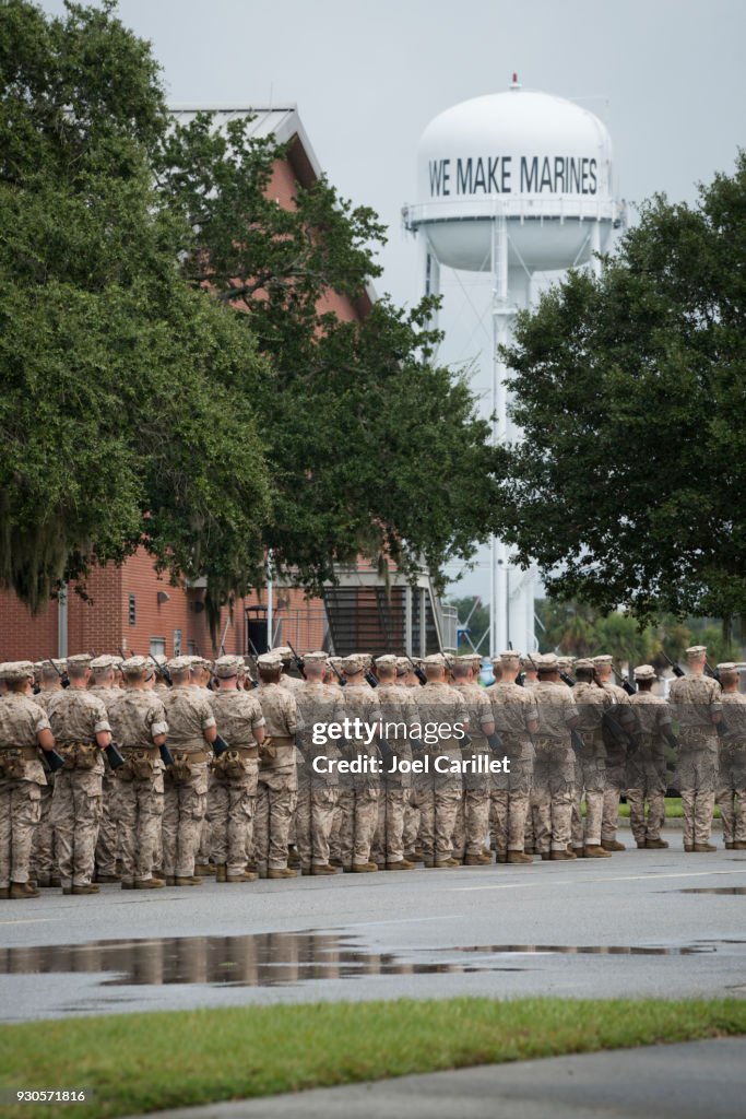 Entrenamiento básico de infantería de Marina en Parris Island, Carolina del sur