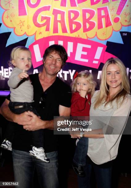 Actor Dennis Quaid , wife Kimberly Quaid and children attend the first ever Yo Gabba Gabba! : "There's A Party In My City" live performance at The...