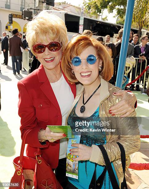 Karen Kramer and Kat Kramer arrive at the premiere of Sony Pictures' "Planet 51" at the Village Theater on November 14, 2009 in Los Angeles,...