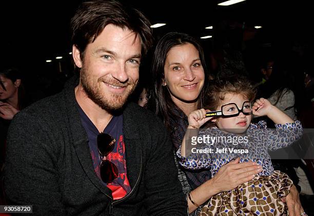 Actor Jason Bateman, wife Amanda Anka and daughter Francesca Nora Bateman attend the first ever Yo Gabba Gabba! : "There's A Party In My City" live...