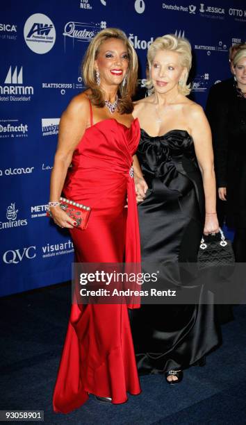 Composer Denise Rich and host Ute Ohoven attend the Unesco Charity Gala 2009 at the Maritim Hotel on November 14, 2009 in Dusseldorf, Germany.