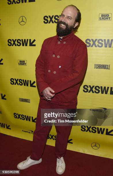Brett Gelman attends the premiere of Wild Nights with Emily at the Paramount Theatre on March 11, 2018 in Austin, Texas.