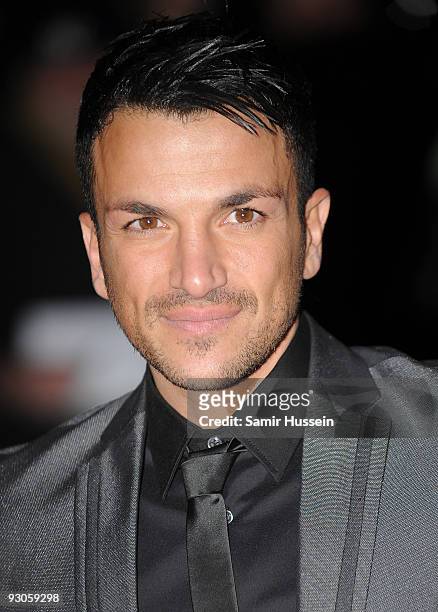 Peter Andre attends the ''Born Free: Wild And Live'' concert in aid of the Born Free Foundation at the Royal Albert Hall on November 14, 2009 in...