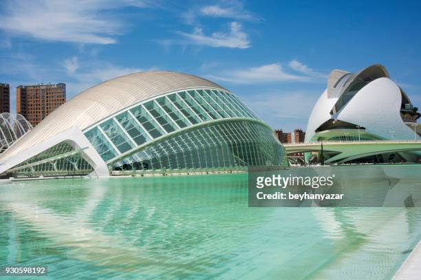 city of arts and sciences valencia - ciutat de les arts i les ciències bildbanksfoton och bilder