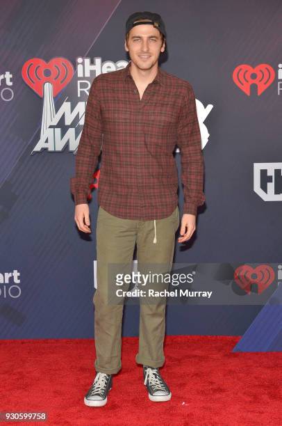 Kendall Schmidt arrives at the 2018 iHeartRadio Music Awards which broadcasted live on TBS, TNT, and truTV at The Forum on March 11, 2018 in...