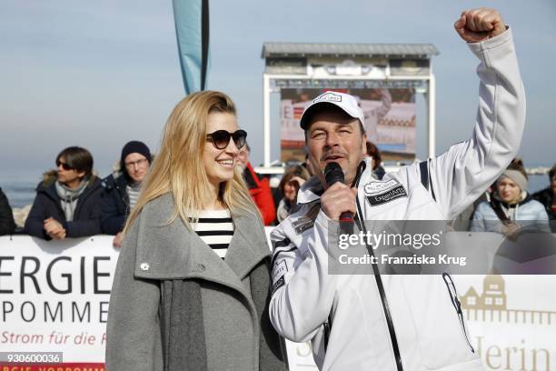 Susan Sideropoulos and Till Demtroeder during the 'Baltic Lights' charity event on March 11, 2018 in Heringsdorf, Germany. The annual event hosted by...