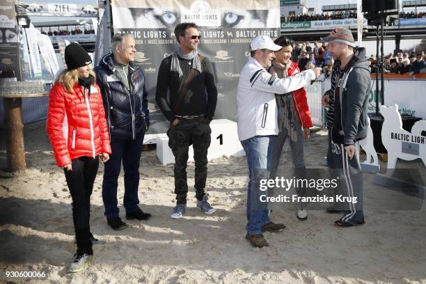 Birte Glang, Karsten Speck, Patrik Fichte, Till Demtroeder, Gerit Kling and Hendrik Duryn during the 'Baltic Lights' charity event on March 11, 2018...