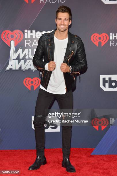 James Maslow arrives at the 2018 iHeartRadio Music Awards which broadcasted live on TBS, TNT, and truTV at The Forum on March 11, 2018 in Inglewood,...
