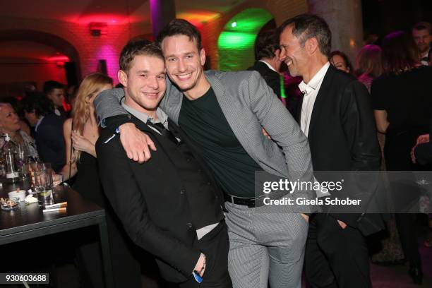 Tobias Schenke, Vladimir Burlakov during the BUNTE & BMW Festival Night 2018 on the occasion of the 68th Berlinale International Film Festival Berlin...