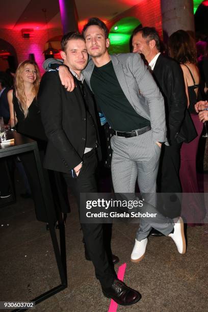 Tobias Schenke, Vladimir Burlakov during the BUNTE & BMW Festival Night 2018 on the occasion of the 68th Berlinale International Film Festival Berlin...