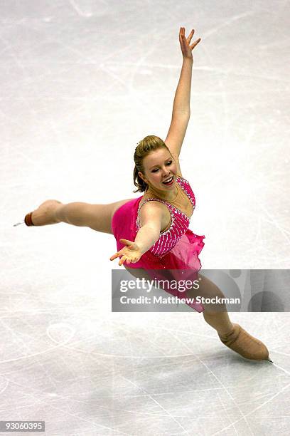 Rachael Flatt competes in the Short Program during the Cancer.Net Skate America at Herb Brooks Arena on November 14, 2009 in Lake Placid, New York.