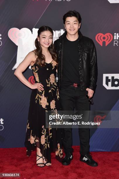 Maia Shibutani and Alex Shibutani arrive at the 2018 iHeartRadio Music Awards which broadcasted live on TBS, TNT, and truTV at The Forum on March 11,...