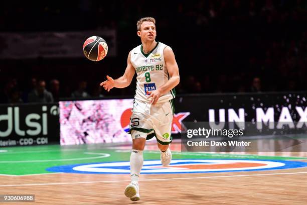 Heiko Schaffartzik of Nanterre during the Jeep Elite match between Nanterre and Lyon Villeurbanne at U Arena on March 11, 2018 in Nanterre, France.