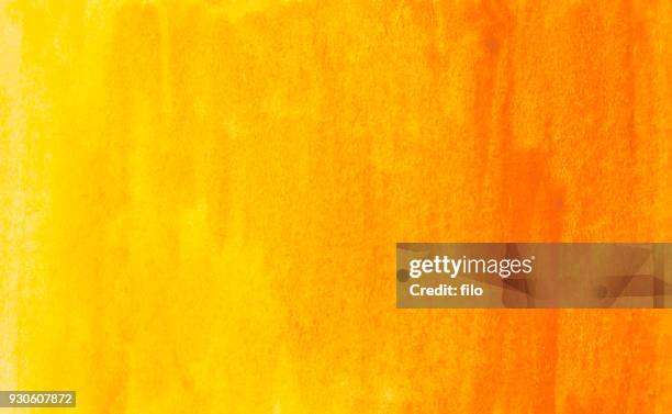 watercolor paint background - orange ombre background stock illustrations