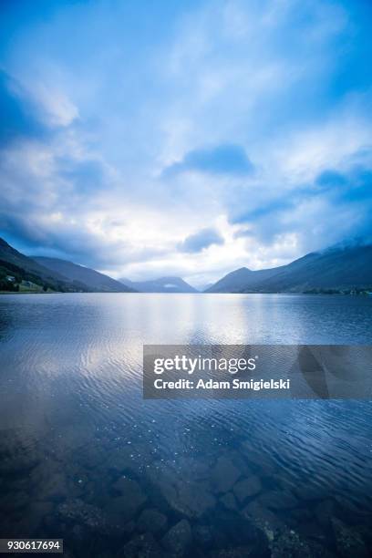 norwegian fjord - lake scandinavia stock pictures, royalty-free photos & images