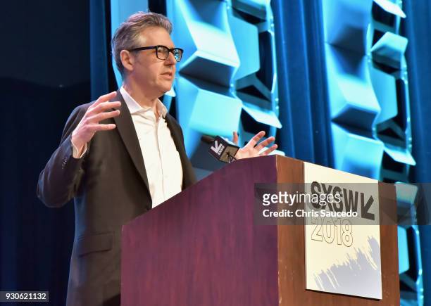 Ira Glass speaks onstage at "Accidentally Making the Most Popular Podcasts Ever" during SXSW at Austin Convention Center on March 11, 2018 in Austin,...