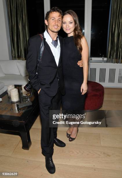 Tao Ruspoli and Olivia Wilde attend the New York premiere of "Fix" after party at Mangusta Loft on November 14, 2009 in New York City.