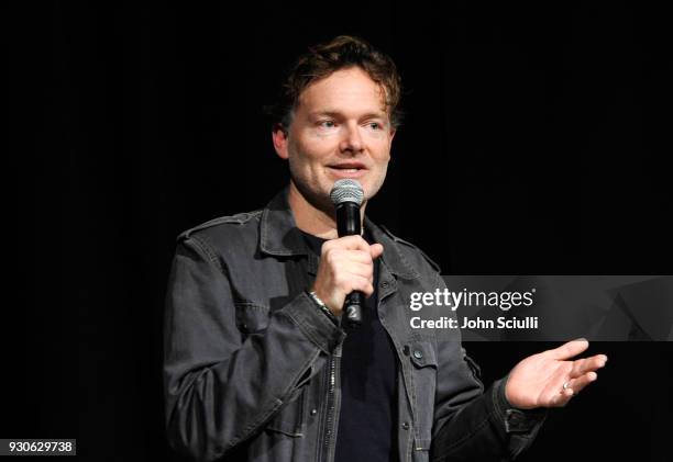 Brandon Camp attends the Los Angeles premiere of the new Netflix film Benji on March 11, 2018 in Los Angeles, California.