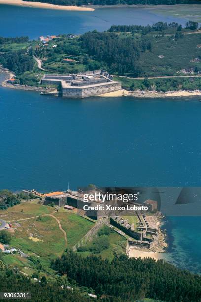Galicia from the air. Ria de Ferrol. In 1726 Felipe V named Ferrol the capital of the Northern Maritime Department despite the warehouses and the...