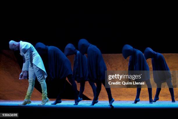 May 3, 2007. Real Theatre. Madrid. Spain. Dress rehearsal of the opera "El viaje a Simorgh" by the Spanish compositor Jose Maria Sanchez Verdu. The...