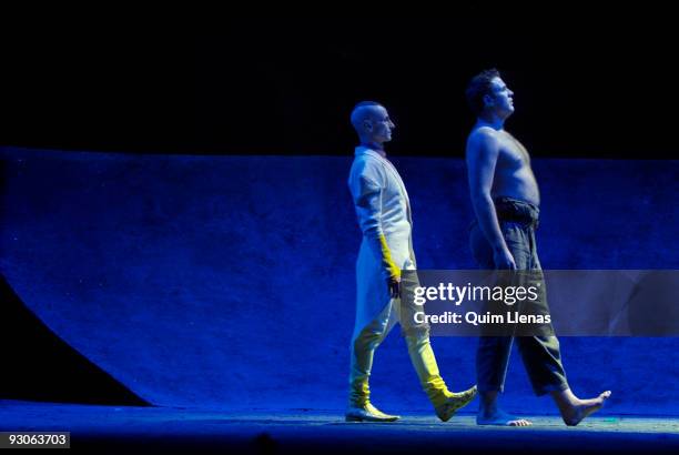 May 3, 2007. Real Theatre. Madrid. Spain. Dress rehearsal of the opera "El viaje a Simorgh" by the Spanish compositor Jose Maria Sanchez Verdu. The...