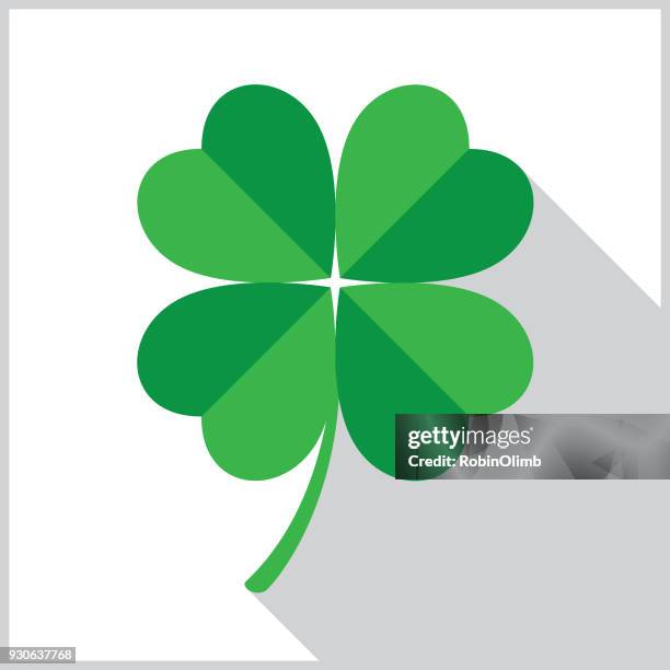 illustrations, cliparts, dessins animés et icônes de icône de four leaf clover - bonne chance