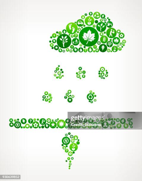 sprouting seed nature and environmental conservation icon pattern - oak seedling stock illustrations