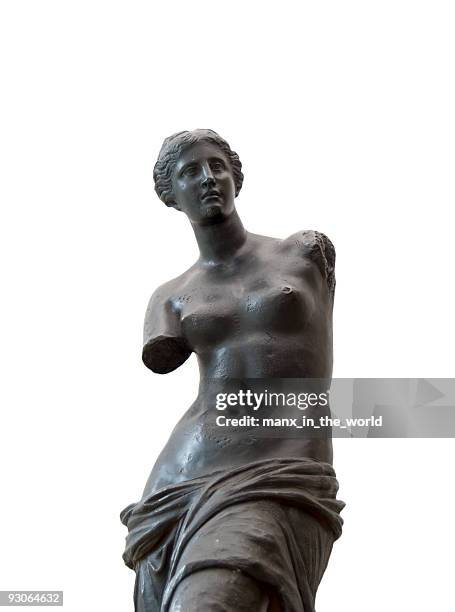 venus de milo in black - goddess stock pictures, royalty-free photos & images