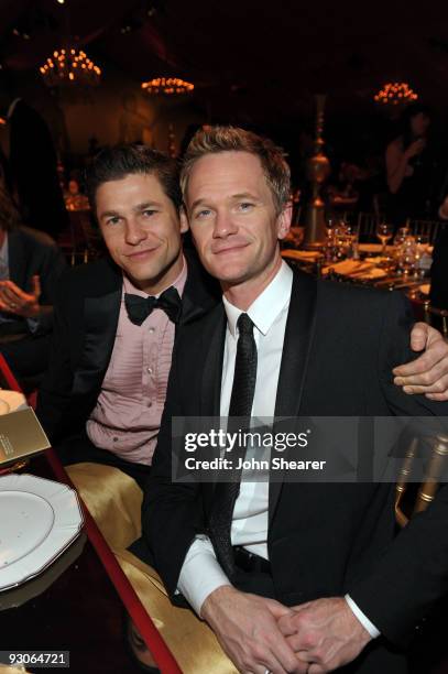 David Burtka and actor Neil Patrick Harris attends the MOCA NEW 30th anniversary gala held at MOCA on November 14, 2009 in Los Angeles, California.