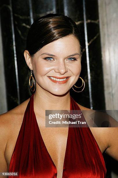 Heather Tom arrives to the Los Angeles premiere of "Dr. Seuss': How The Grinch Stole Christmas! - The Musical" held at the Pantages Theatre on...
