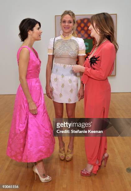 Actress Marisa Tomei, Chloë Sevigny and Liz Goldwyn attend the MOCA NEW 30th anniversary gala held at MOCA on November 14, 2009 in Los Angeles,...