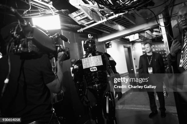 Robo-BOB attends the 2018 iHeartRadio Music Awards which broadcasted live on TBS, TNT, and truTV at The Forum on March 11, 2018 in Inglewood,...