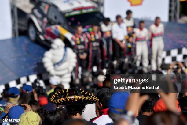 Carlos Del Barrio and Daniel Sordo from Spain, Julien Ingrassia and Sebastien Ogier from France, Kris Meeke from Great Britain and Paul Nagle from...