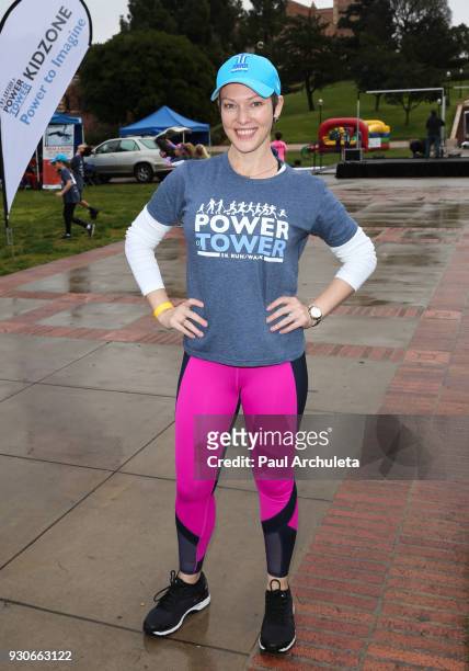 Actress Erin Cummings attends the "Power Of Tower" run/walk at UCLA on March 11, 2018 in Los Angeles, California.