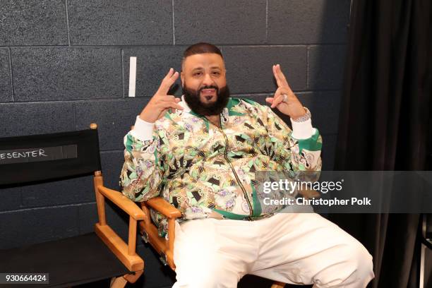 Khaled attends the 2018 iHeartRadio Music Awards which broadcasted live on TBS, TNT, and truTV at The Forum on March 11, 2018 in Inglewood,...