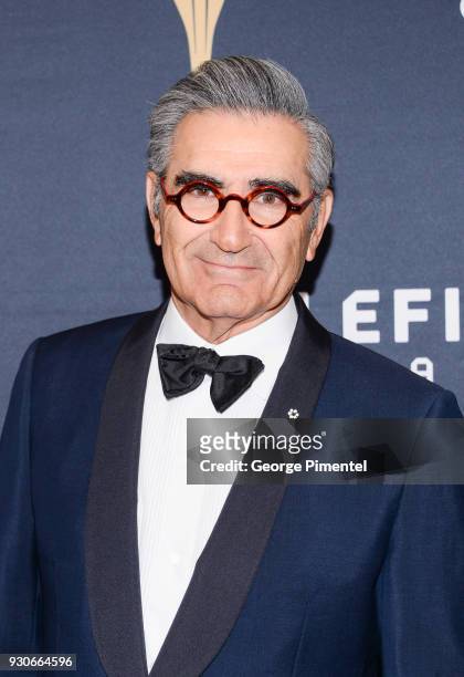 Eugene Levy arrives at the 2018 Canadian Screen Awards at the Sony Centre for the Performing Arts on March 11, 2018 in Toronto, Canada.