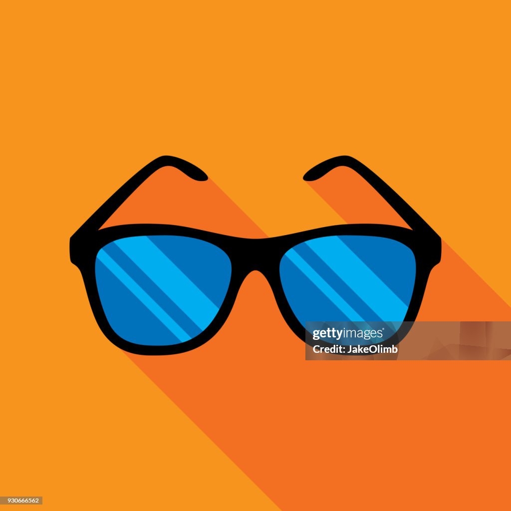 Sunglasses Icon Flat