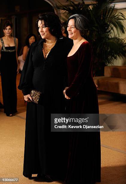 Actresses Jennifer Tilly and Meg Tilly arrive at the Academy of Motion Picture Arts and Sciences' Inaugural Governors Awards held at the Grand...