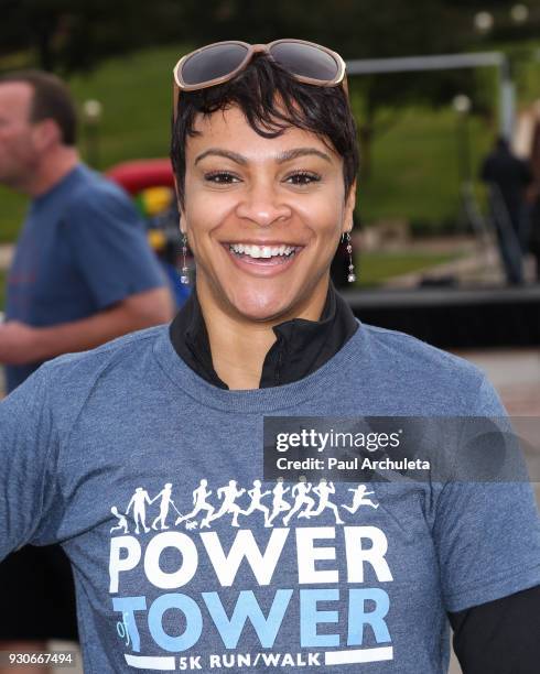 Actress Carly Hughes attends the "Power Of Tower" run/walk at UCLA on March 11, 2018 in Los Angeles, California.