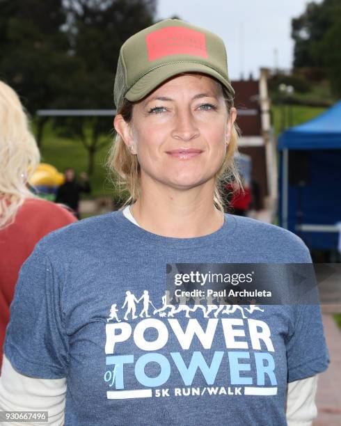 Actress Zoe Bell attends the "Power Of Tower" run/walk at UCLA on March 11, 2018 in Los Angeles, California.