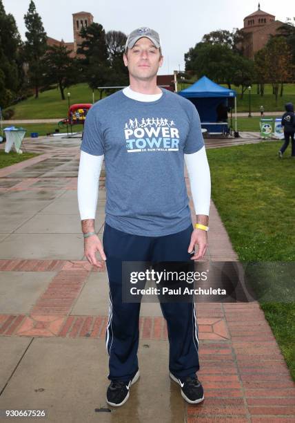 Actor Tom Degnan attends the "Power Of Tower" run/walk at UCLA on March 11, 2018 in Los Angeles, California.