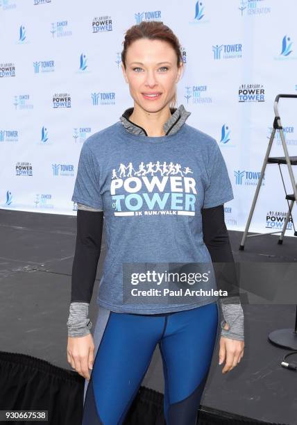 Actress Scottie Thompson attends the "Power Of Tower" run/walk at UCLA on March 11, 2018 in Los Angeles, California.