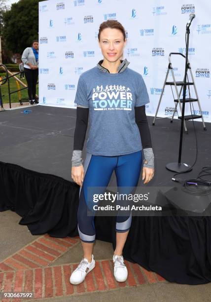 Actress Scottie Thompson attends the "Power Of Tower" run/walk at UCLA on March 11, 2018 in Los Angeles, California.