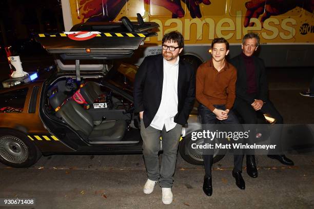 Ernest Cline, Tye Sheridan and Ben Mendelsohn attend "Ready Player One" Premiere 2018 SXSW Conference and Festivals at Paramount Theatre on March 11,...