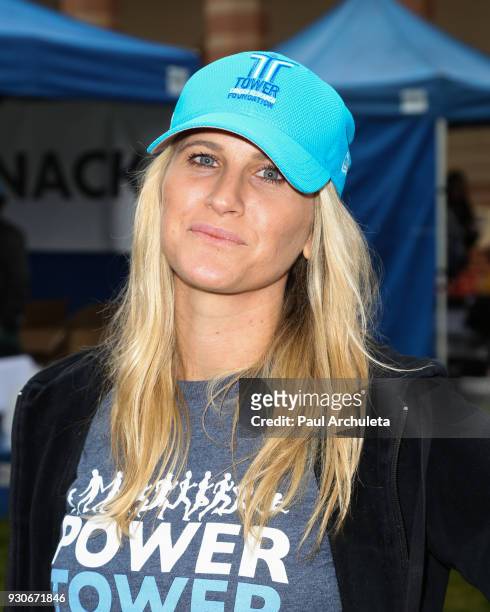 Singer Brooke Ansley attends the "Power Of Tower" run/walk at UCLA on March 11, 2018 in Los Angeles, California.