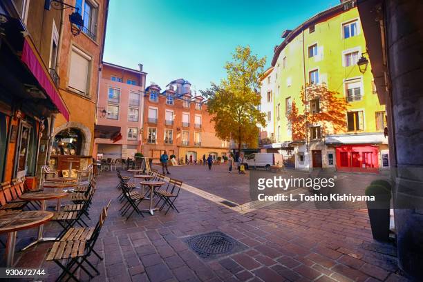 old town grenoble, france - grenoble stock pictures, royalty-free photos & images