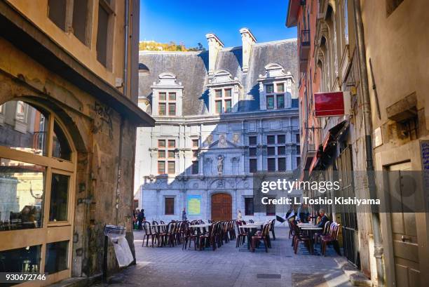 old town grenoble, france - grenoble stock pictures, royalty-free photos & images