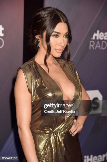 Chantel Jeffries arrives at the 2018 iHeartRadio Music Awards which broadcasted live on TBS, TNT, and truTV at The Forum on March 11, 2018 in...