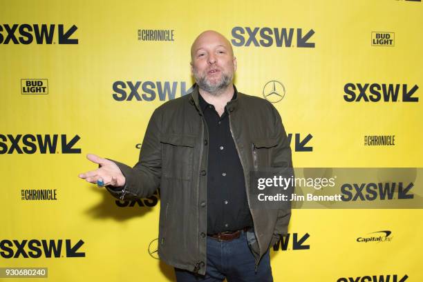 Screenwriter Zak Penn walks the red carpet at the world premiere of "Ready Player One" during the SXSW Film Festival on March 11, 2018 in Austin,...