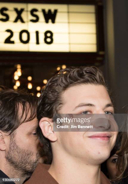 Actor Tye Sheridan arrives at the red carpet at the world premiere of "Ready Player One" during the SXSW Film Festival on March 11, 2018 in Austin,...